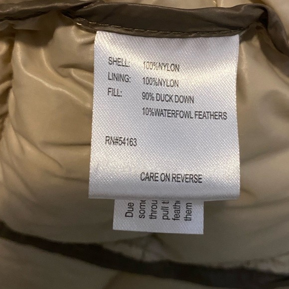 Calvin Klein Tan Lightweight Down Coat - Picture 5 of 6